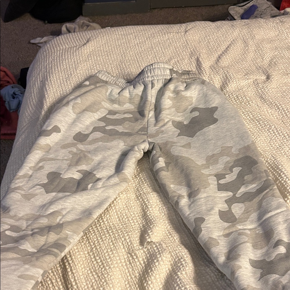 No Boundaries Camouflage Gray Joggers